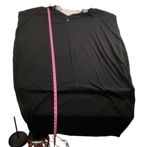 ASOS Women Kimono Dress Deep V Neck Maxi Thin Straps Sz 10 Black Feminine 15-2 - Picture 10 of 14